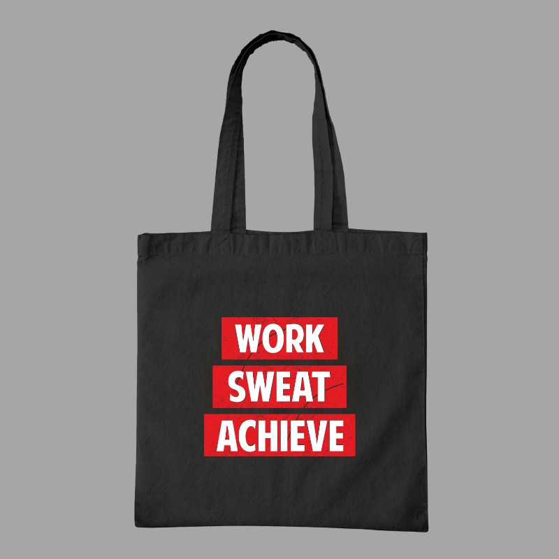 Work Sweat Achieve Tote Bag